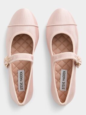 Steve Madden Dory Blush Ballet Flats Satin